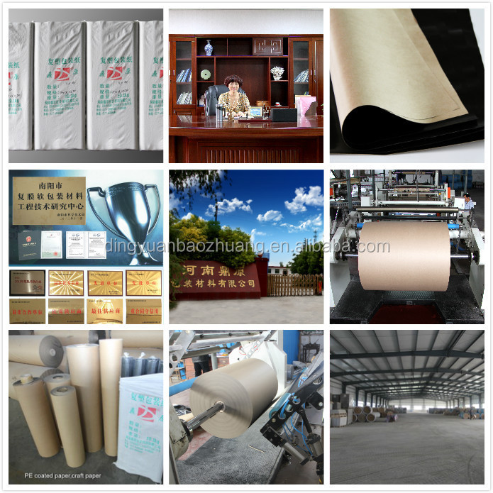 片面peブラックコーティングされたクラフト紙の包装紙のロールグローバルサプライ中国から仕入れ・メーカー・工場