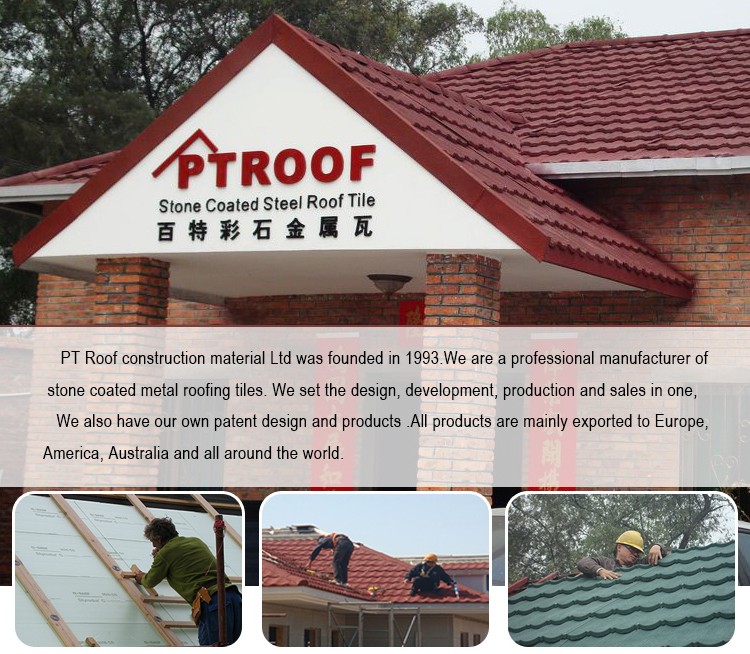 Protective Surface Coating Terracotta Metal Composite Roofing Tile