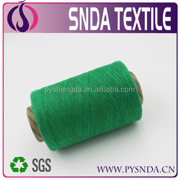 編み物100綿糸の価格安い100％緑に着色された綿の糸問屋・仕入れ・卸・卸売り