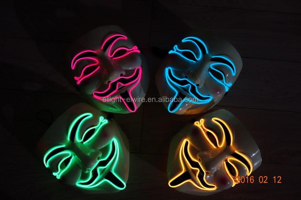 El光るフォーヴェンデッタvは/ライトアップelマスク/ vのマスクマスク仕入れ・メーカー・工場