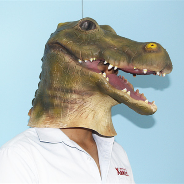 X- 陽気新しい動物大人ラテックスマスクフルヘッドキッズ怖いハロウィーン仮装動物仮面コスプレ仕入れ・メーカー・工場