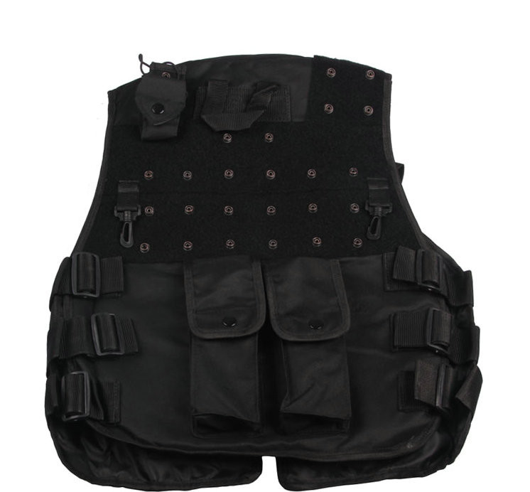 2019 Black Hunting Airsoft U.S. Police SWAT Nylon Tactical Vest CS