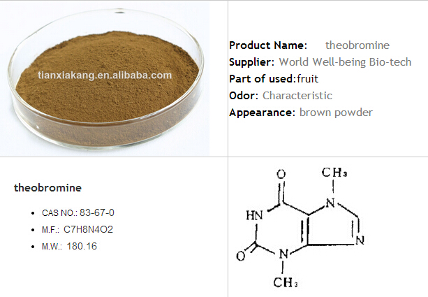 High Quality cocoa extract powder cacao theobromine/extract cacao theobromine