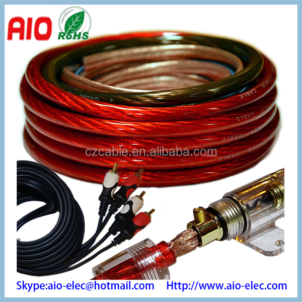 ッシュ8ga8awg赤cca電源ケーブルのワイヤ耐熱性のためのカーオーディオ仕入れ・メーカー・工場