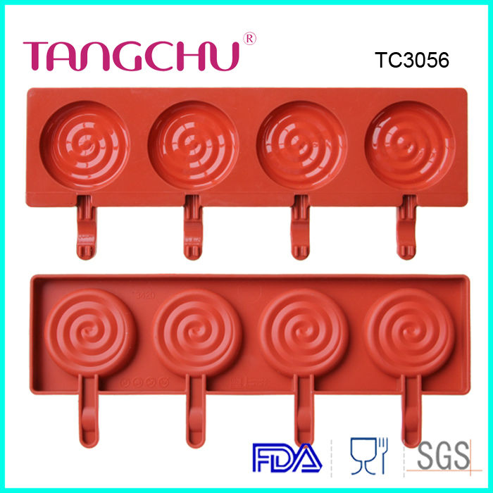4 Even five-pointed star lollipop chocolate mold