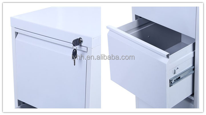 Light Grey Powder Two Drawer Filing Cabinet Hold Hanging File Folder Hh Dfc004 2