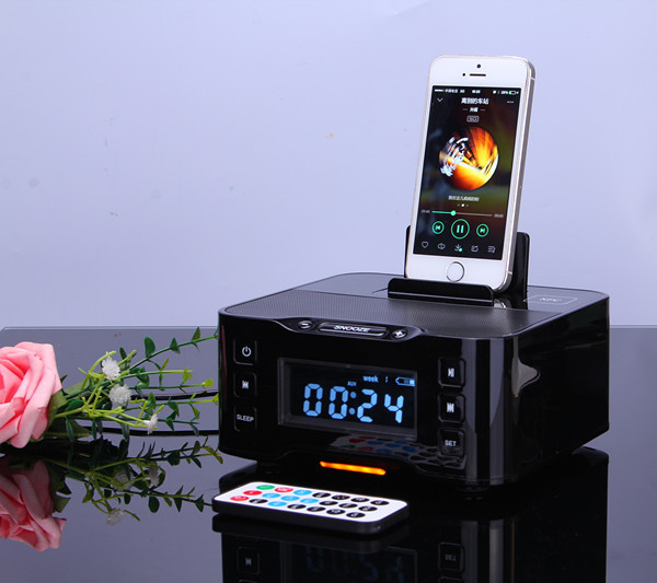 ホテルスピーカードッキングステーションのbluetoothfmラジオ目覚まし時計仕入れ・メーカー・工場