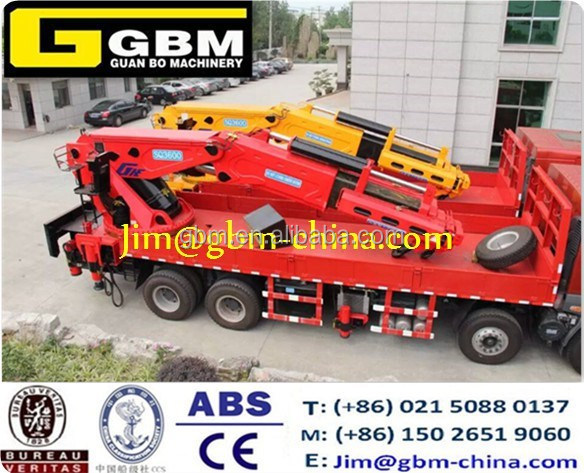 truck mounted crane/10m-2t cargo mounting crane knuckle boom