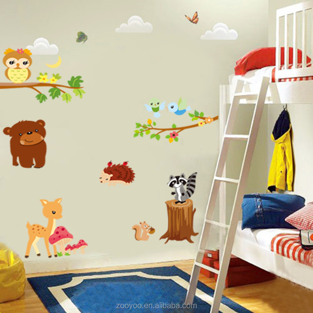 Zooyoo parete arredamento arte rimovibile murale pvc adesivo ...