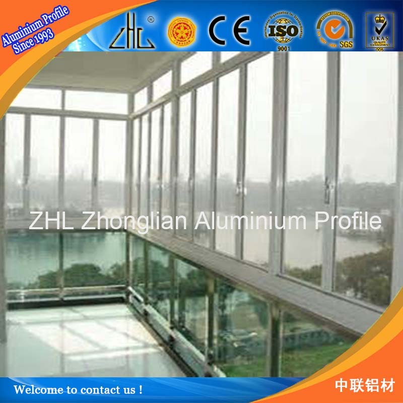 Aluminium Frame With Glass Panel/customized 6063 Aluminium Frame Wall Glass Partition