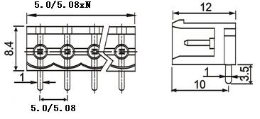 プラグイン可能なターミナルブロックgsp001r-5.0/5.08仕入れ・メーカー・工場