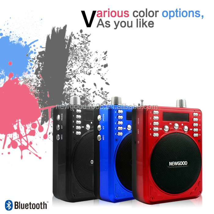 2016新しいタイプ中国深セン10ワットbluetoothポータブルスピーカーfmラジオ、音声アンプと音声録音機能仕入れ・メーカー・工場