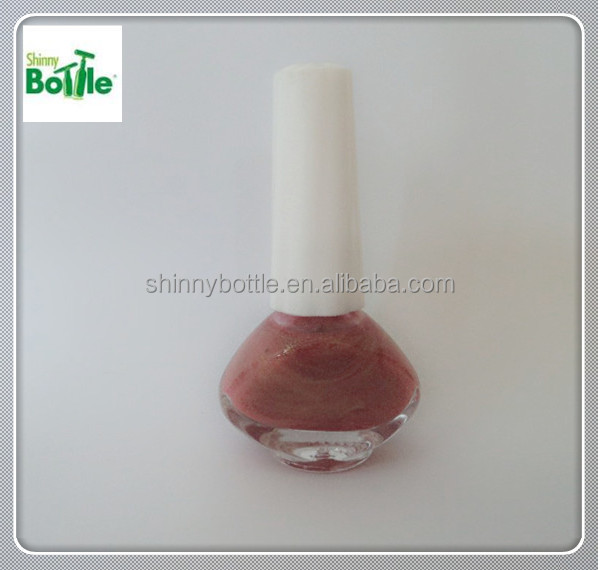 8ml marshmallow nail polish bottles, mini glass bottle with brush,China