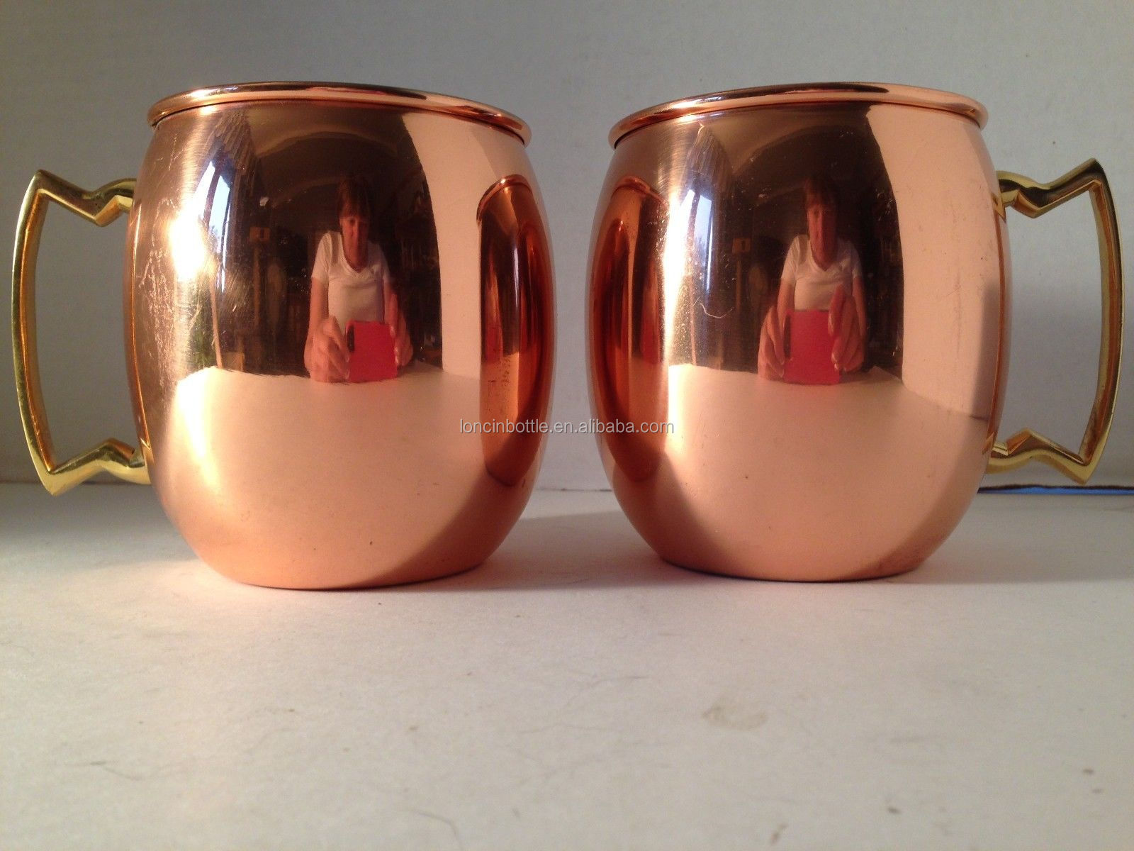 Wholesale Moscow Mule Pure Copper Mug Hammered with Brass Handle ...