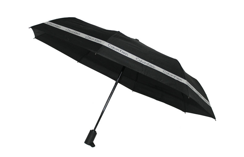 自動折りたたみ傘8パネルが付いている黒いck印刷問屋・仕入れ・卸・卸売り
