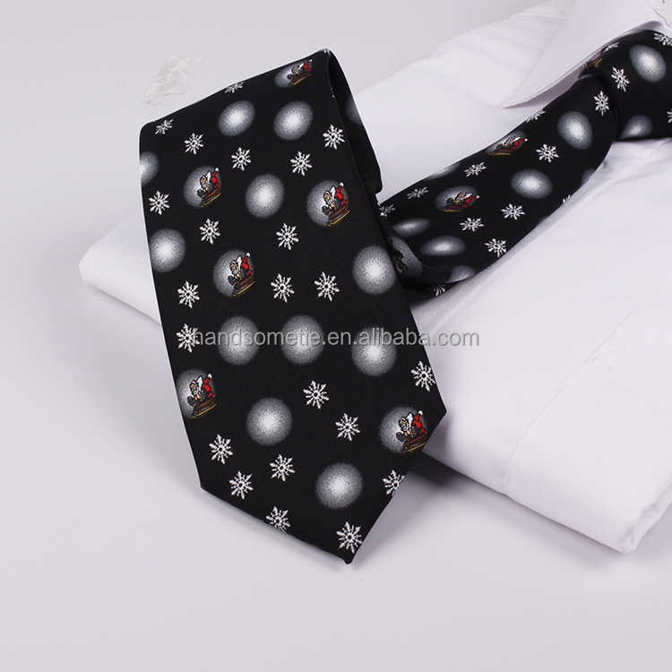 熱い販売のノベルティクリスマスネクタイネクタイを織りポリエステル問屋・仕入れ・卸・卸売り