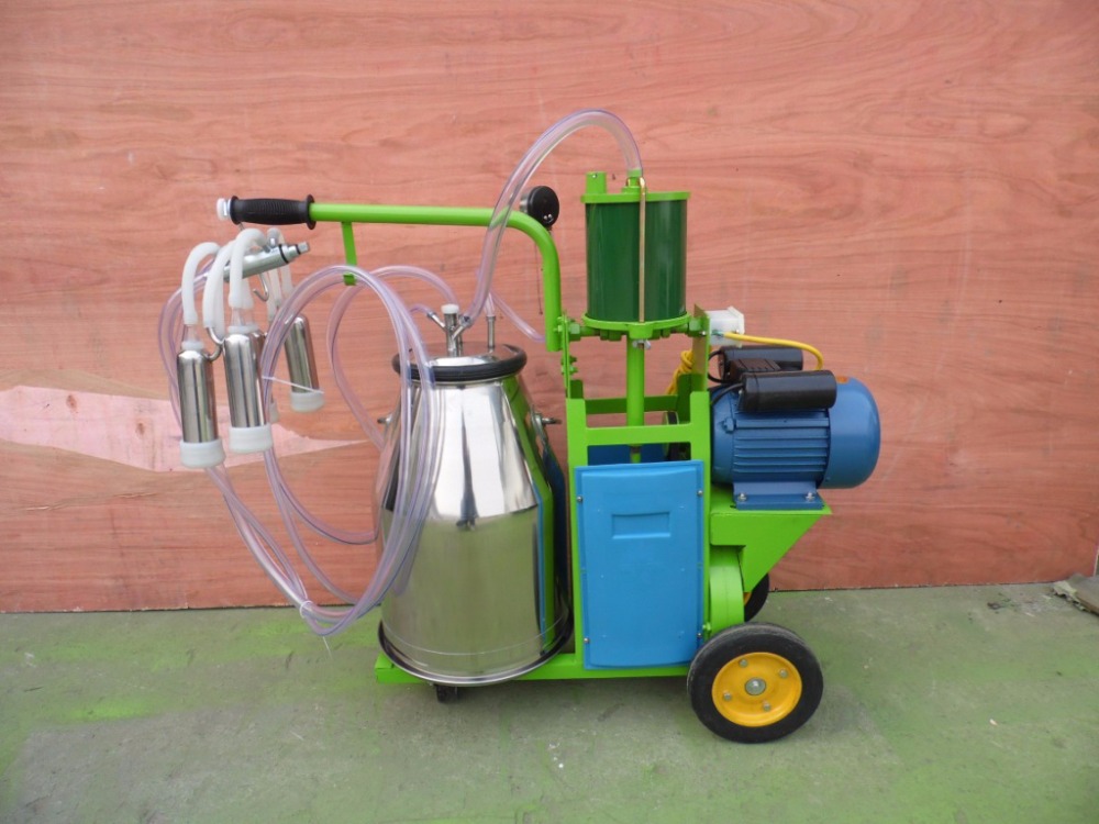 Single Cow Portable Milking Machine With Piston Type Milking 8 To 10