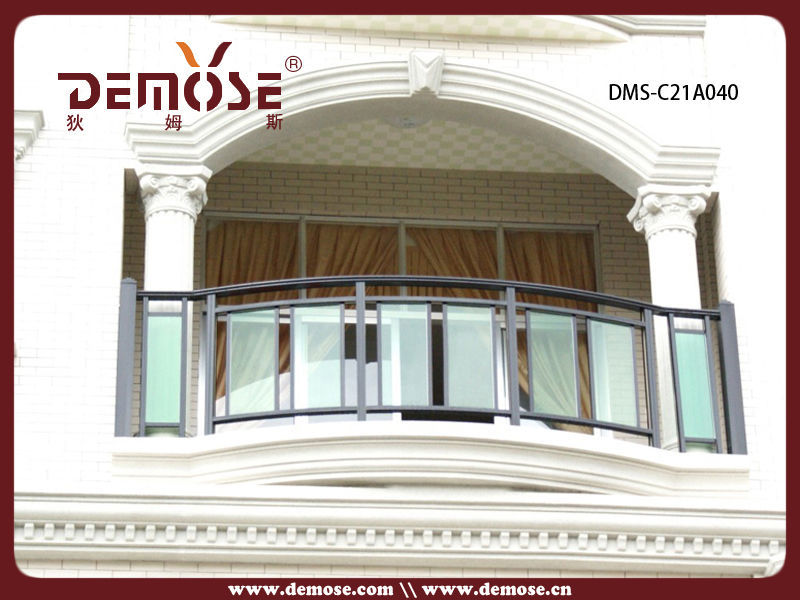Terraza exterior balcón barandas de aluminio y vidrio diseños ... Balcon idées Barandas