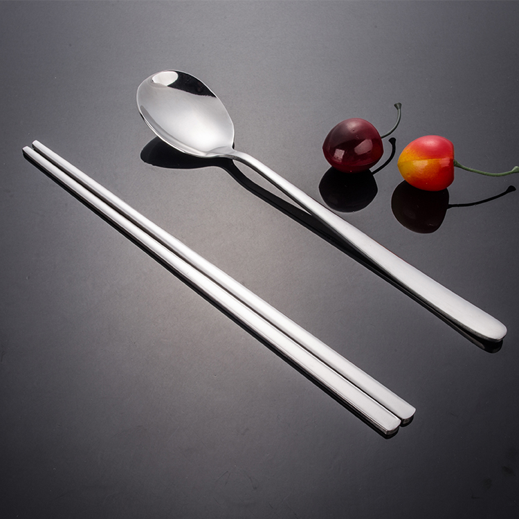 ミラーステンレス鋼高韓国のスプーンと箸セット非常に競争価格の-- 中国での工場直接仕入れ・メーカー・工場