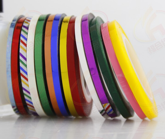 中国卸売( テープ- 2mm) 混合された色拡張型心筋ストライピングテープラインネイルアートのデコレーションステッカー 問屋・仕入れ・卸・卸売り