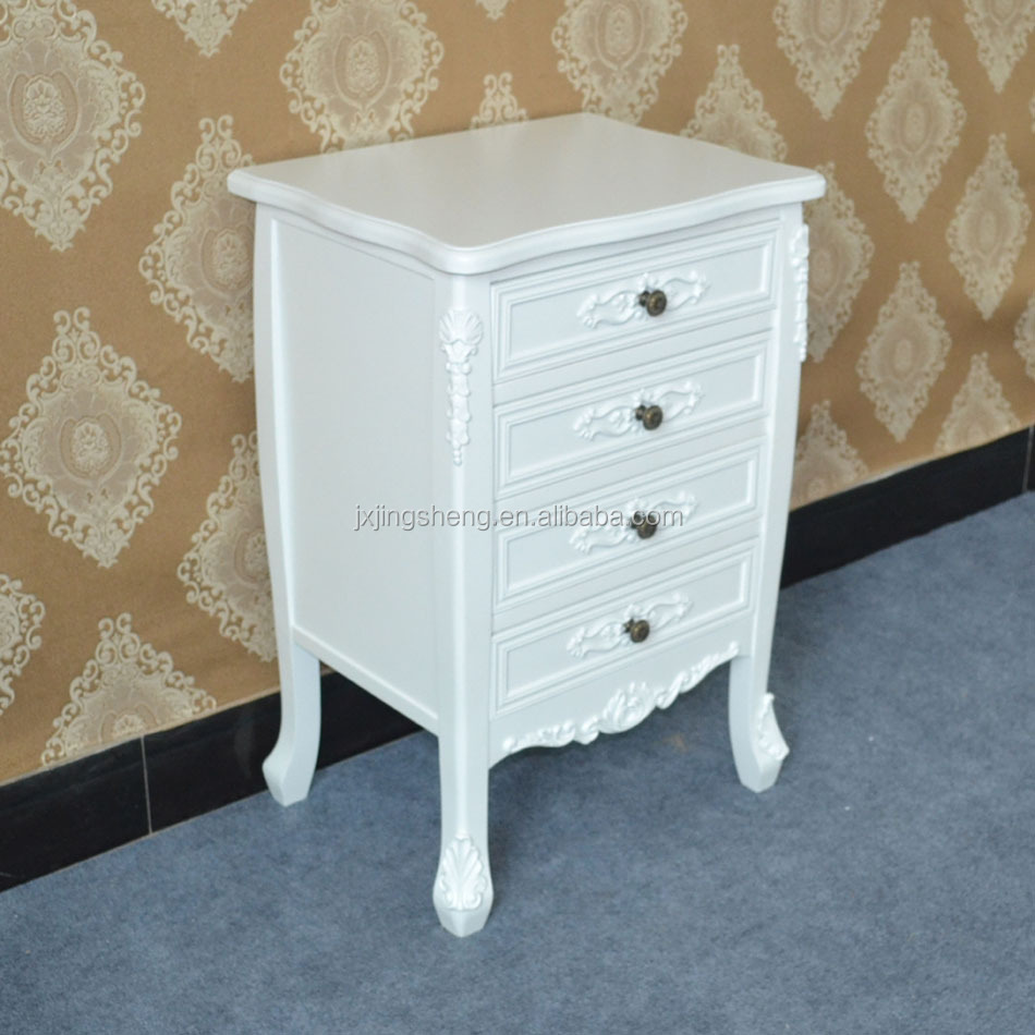 Nieuw design witte eiken meubelen woonkamer kast met 4 laden ... Woonkamer design witte