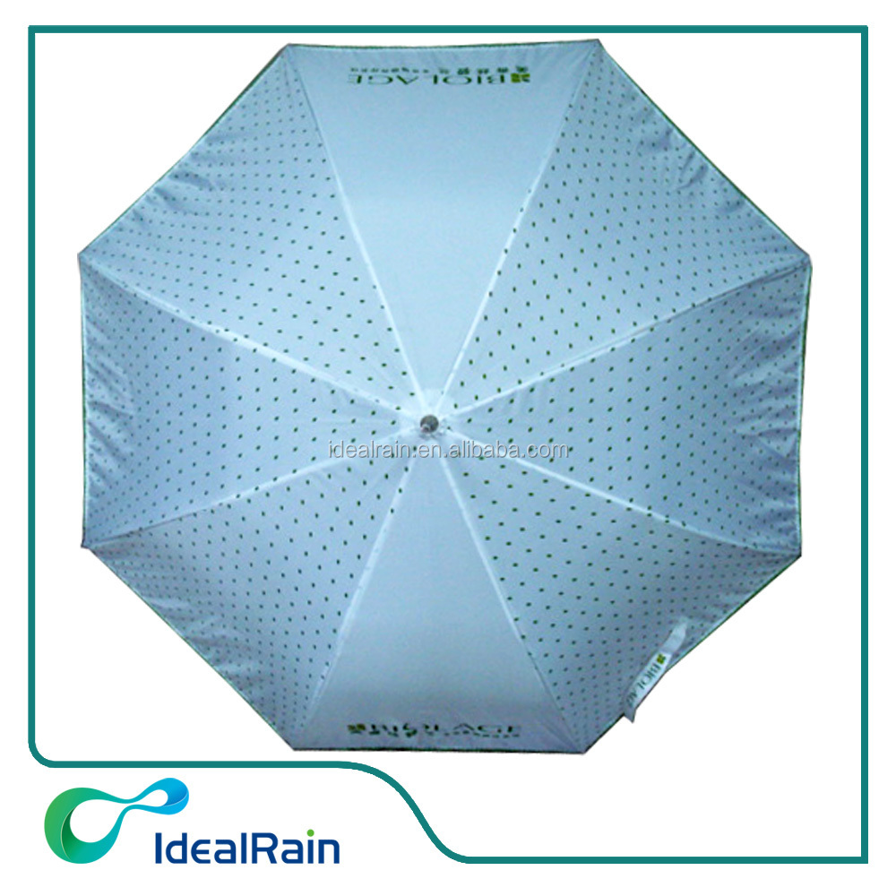 white dot nice dome shaped stick fuction umbrella