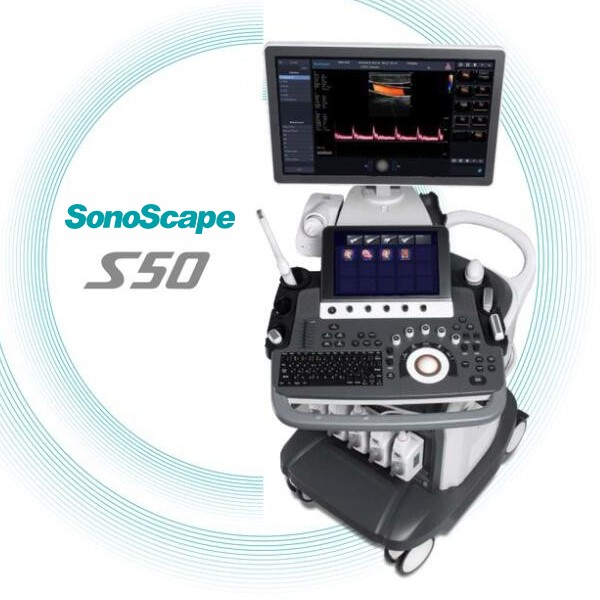 S50 4D SONOSCAPE Best hospital clinic trolley ultrasound equipment SonoScape S50 4d color doppler ultrasound imaging machine.jpg