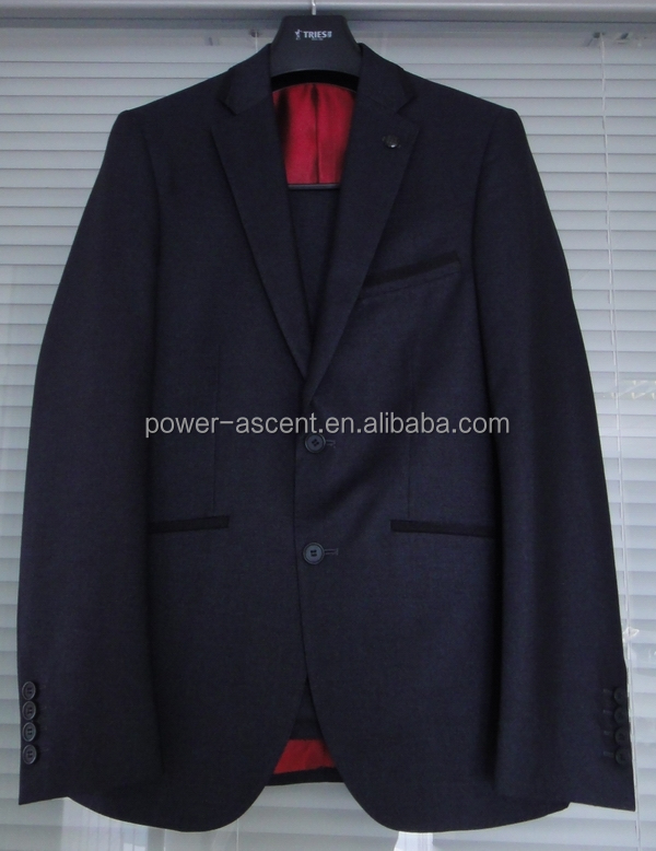 カスタム2ボタンスリムフィットの男性スーツoem( jacket+pant)仕入れ・メーカー・工場