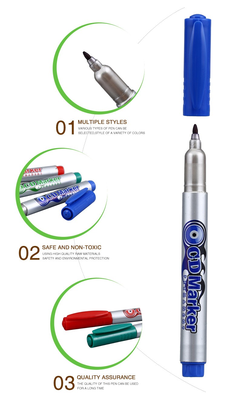 2017 Multiple Style Tfcd3200 Safe Permanent Cd Marker Eraser Pen For