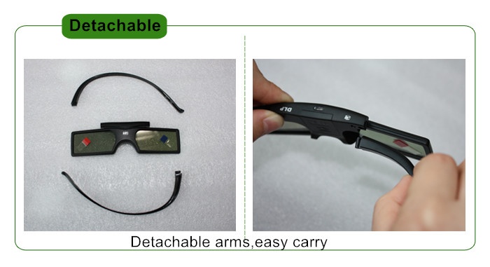 Top quality low price universal active shutter 3d glasses