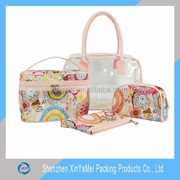 customized clear travel cosmetic bag