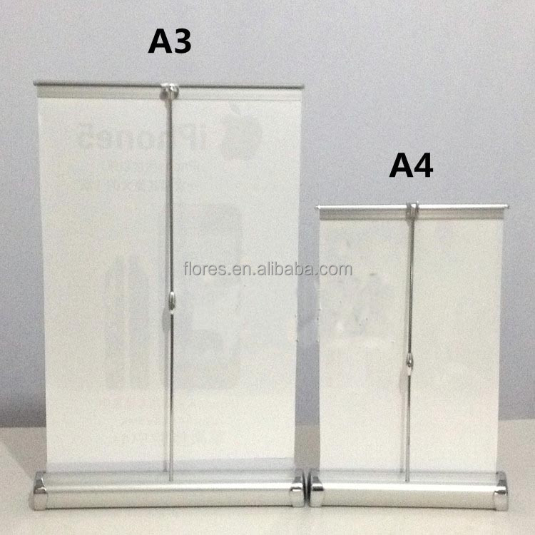A3 A4 Mini Roll Up Banner Pocket Desktop Roll Screen Buy A4 Mini