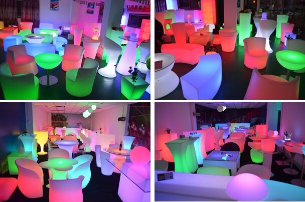 waterproof outdoor RGB color changing led light garden furniture