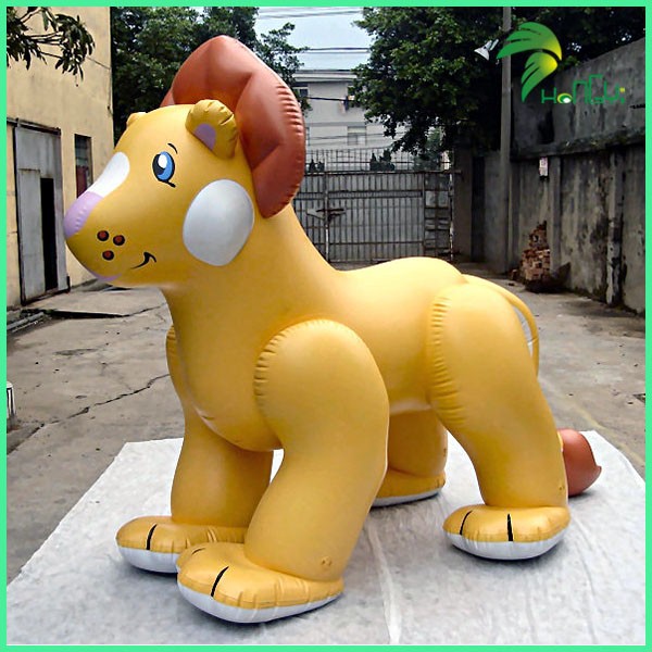 Hongyi Inflatable Yellow Lionpvc Inflatable Animalgiant Inflatable