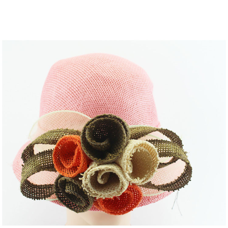 レディカラフルな花紙わら帽子新しいファッション太陽のビーチハット仕入れ・メーカー・工場