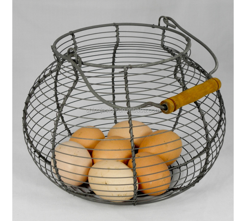 Vintage Farmhouse Egg Gathering Basket