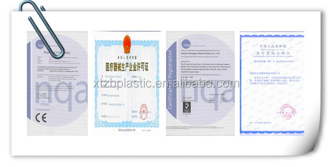 中国が作った青使い捨て使用21インチ印刷された不織布フワフワヘアキャップ、 医師の診断問屋・仕入れ・卸・卸売り