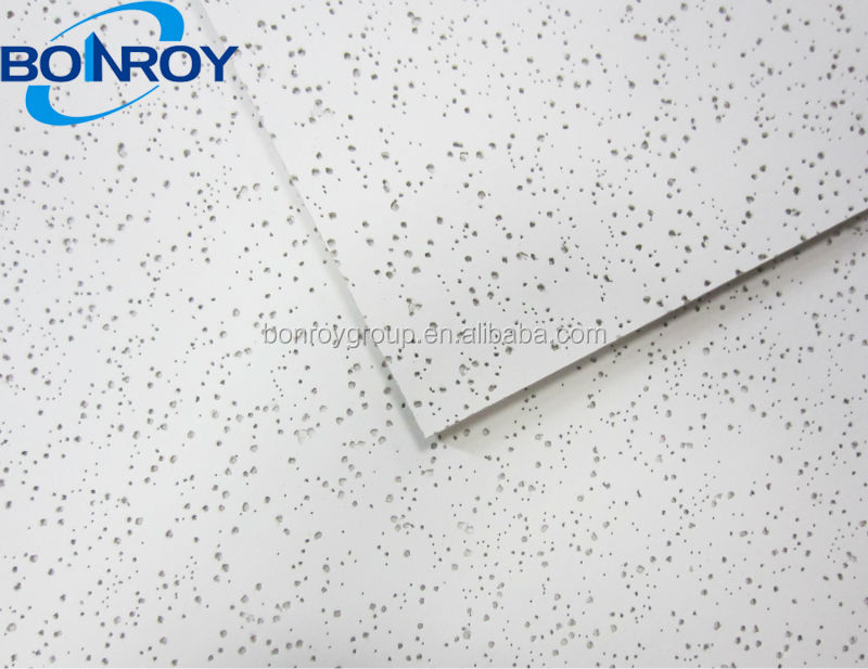 Mineral Wool Ceiling Acoustic Fiber Mineral Board 600x1200mm