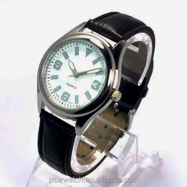 2015 Alibaba fashion arab number men watch high quality japan movt water resistant men watches