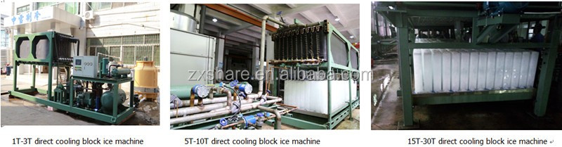 フル自動直接冷却アイスブロックマシン、ブロック氷機で省エネと人間労働仕入れ・メーカー・工場
