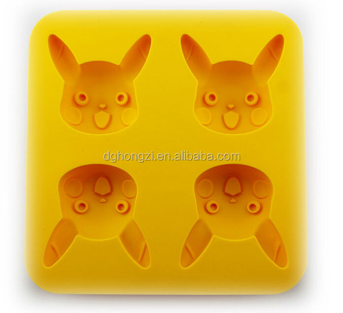 Mini Four Cup Cakes Decorations Silicone Mould