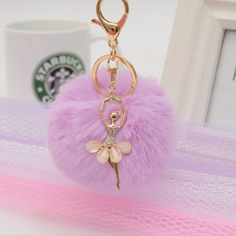 Accessories, Hot Pink Pom Fur Ball Key Chain For Louis Vuitton