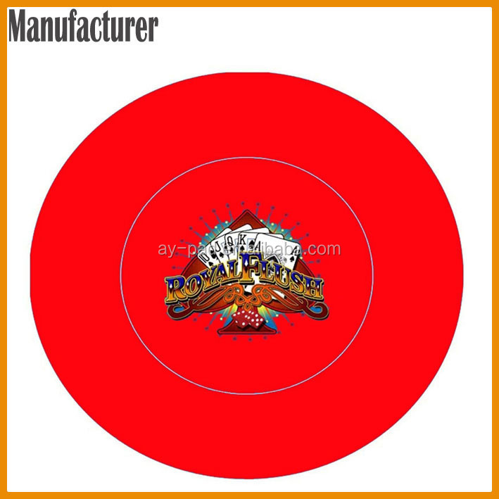 Red poker table felt