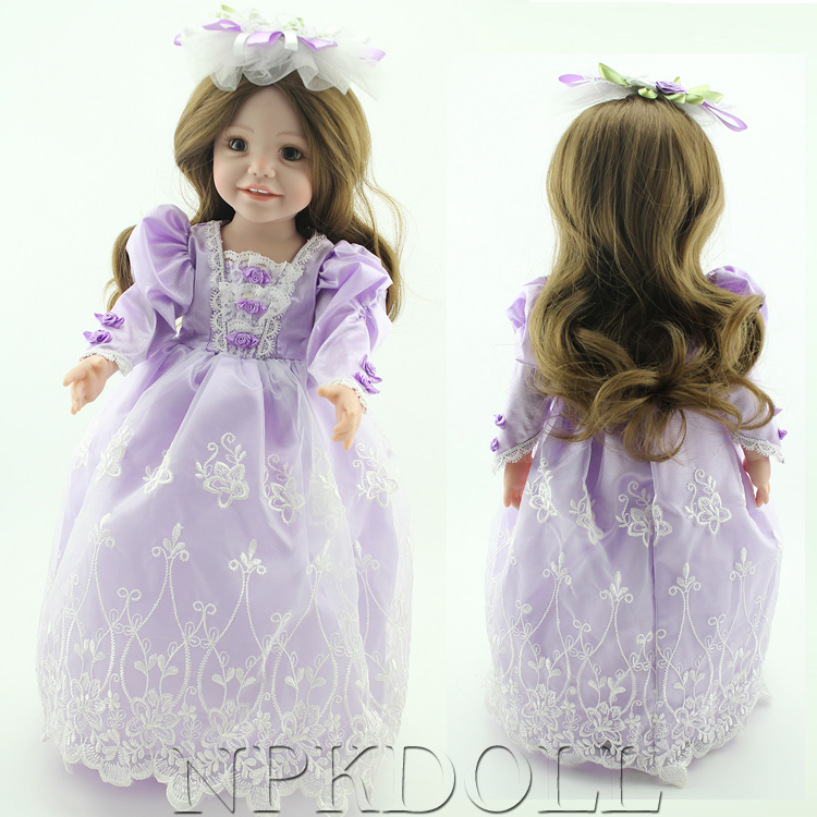 Beautiful Purple Dress American Girl Dolls Newest Design Fashion