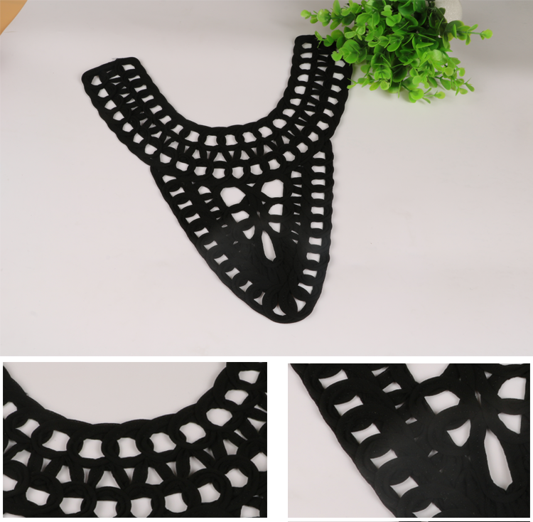 Yjc Hand Embroidery Front Collar Neck Designs For Ladies Kurtis Dresses