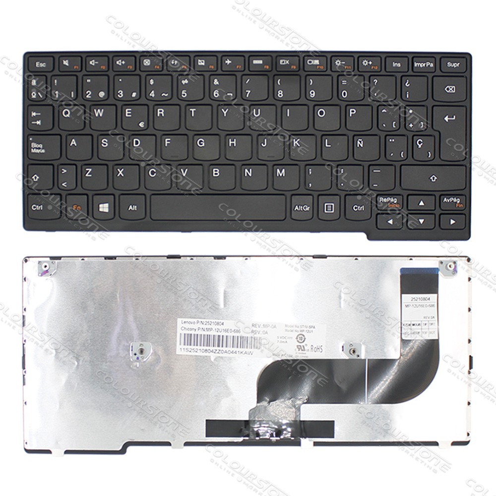 SP Spanish layout keyboard For Lenovo Ideapad S210 S210T S210-ITH Yoga11S Yoga 11S keyboard 25210804 MP-12U16E0-686 (13).jpg