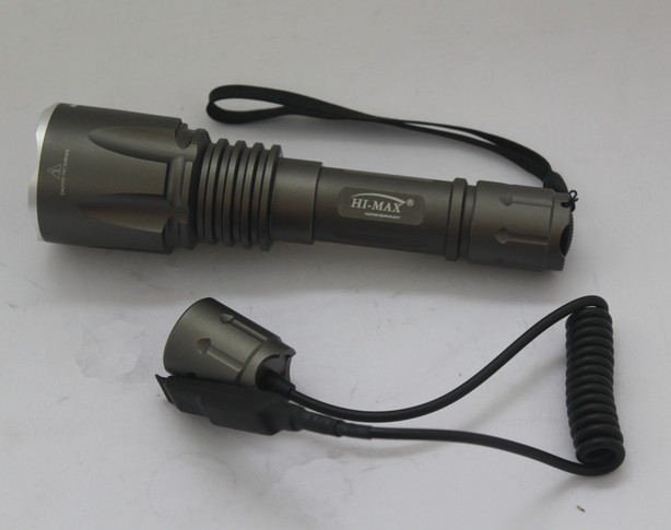 非常に小さい中国供給スタイル戦術的なクリー族led充電式懐中電灯戦術的なリモートコントロールリモートコントロールライト問屋・仕入れ・卸・卸売り