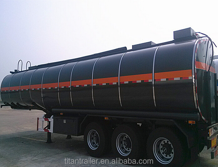 Equiped Heating System Truck Trailer Asphalt Tanker For Sale