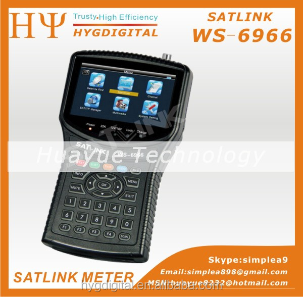 satellite finder meter satlink ws-6966 ws6966 SAT-LINK finder HD SpectrumMER SATLINK WS-6966