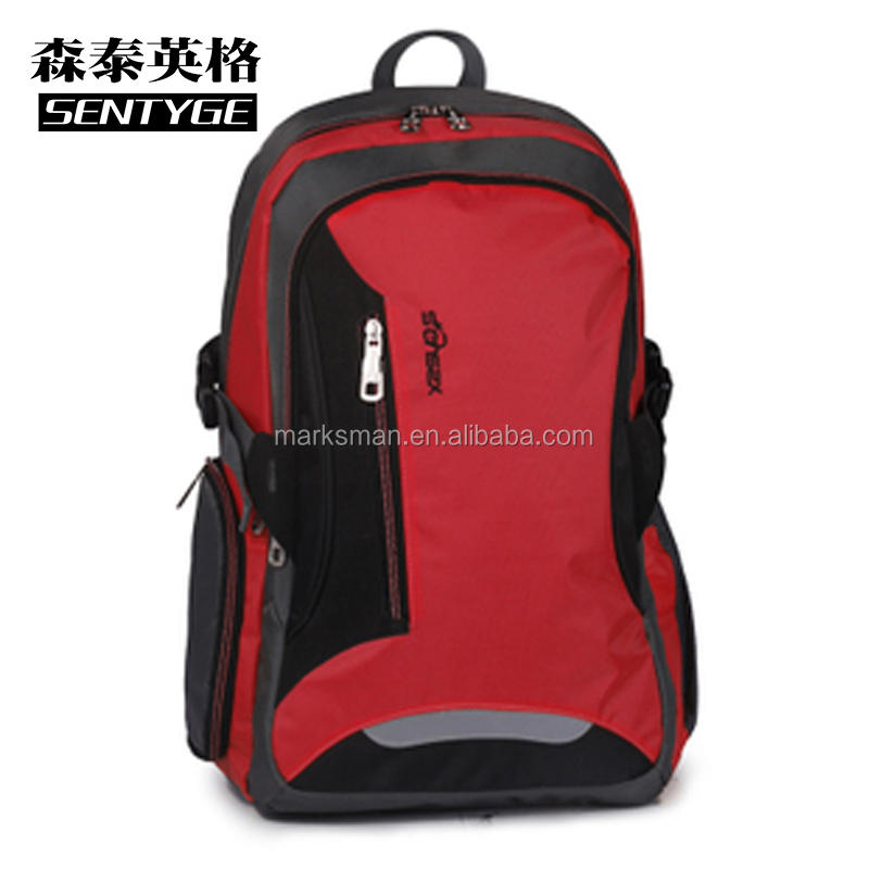 学校のバッグのバックパックスポーツバッグ2015packbagポリスターカラフルなファブリックバックパック仕入れ・メーカー・工場